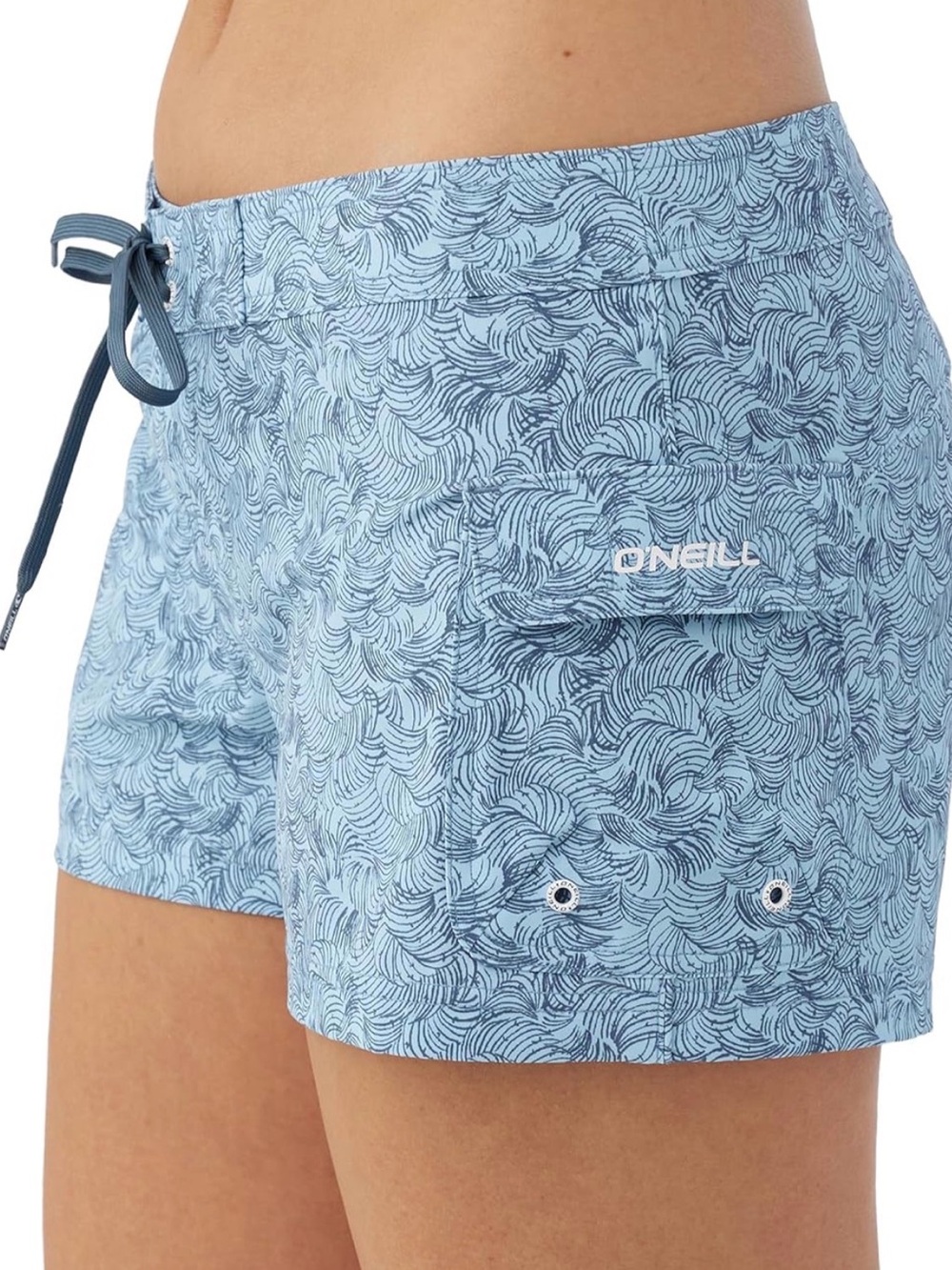 O'Neill Women's Teal Wave-Print Boardshorts NWT